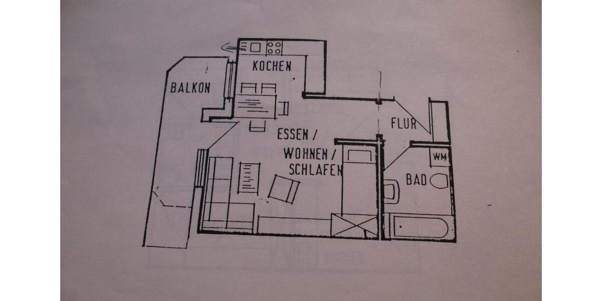 Etagenwohnung Schwäbisch Gmünd - 1 Zimmer, 38 m&sup2;, 490&euro; | Angebot:26151005