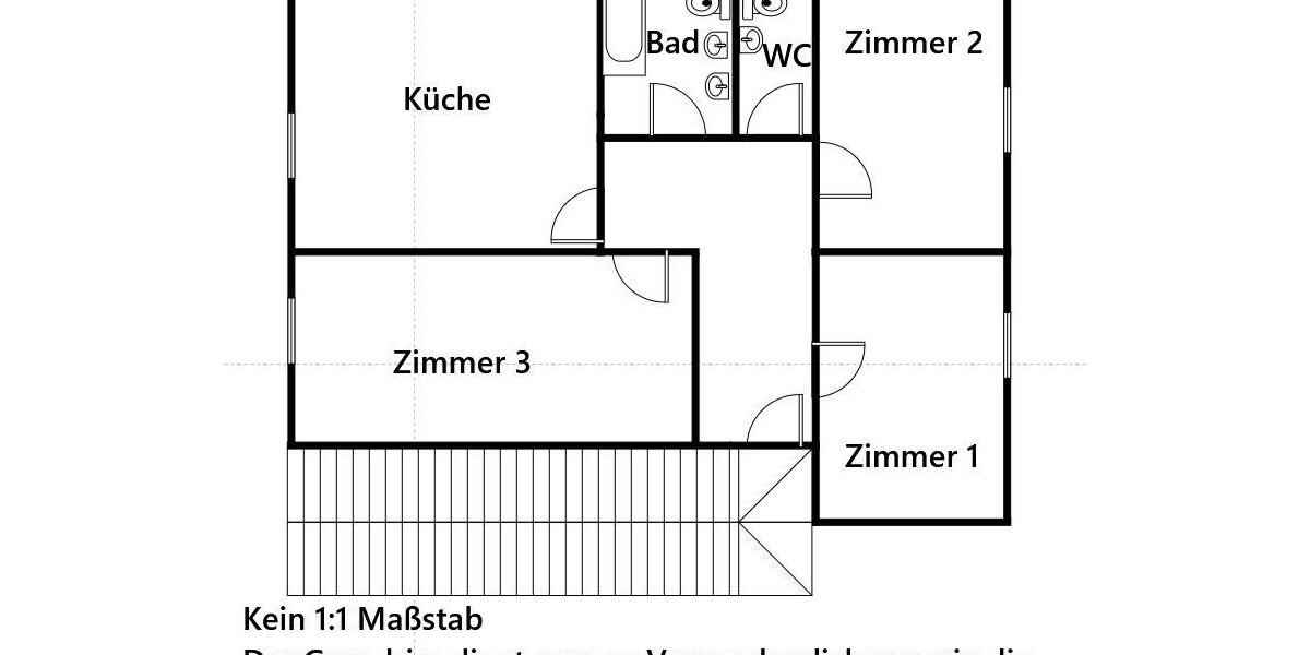 Etagenwohnung Speichersdorf - 3 Zimmer, 80 m&sup2;, 650&euro; | Angebot:26336647
