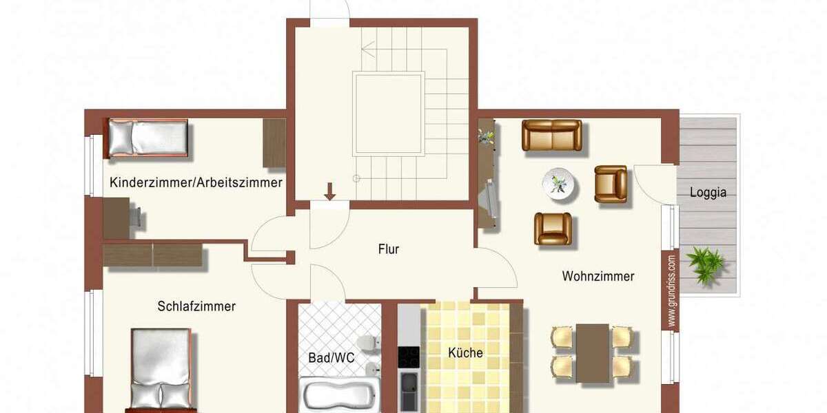 Etagenwohnung Lübben (Spreewald) - 3 Zimmer, 58 m&sup2;, 387&euro; | Angebot:26007276