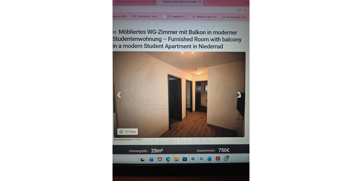 Wohnen auf Zeit Frankfurt am Main Kalbach - 1 Zimmer, 30 m&sup2;, 680&euro; | Angebot:25975967