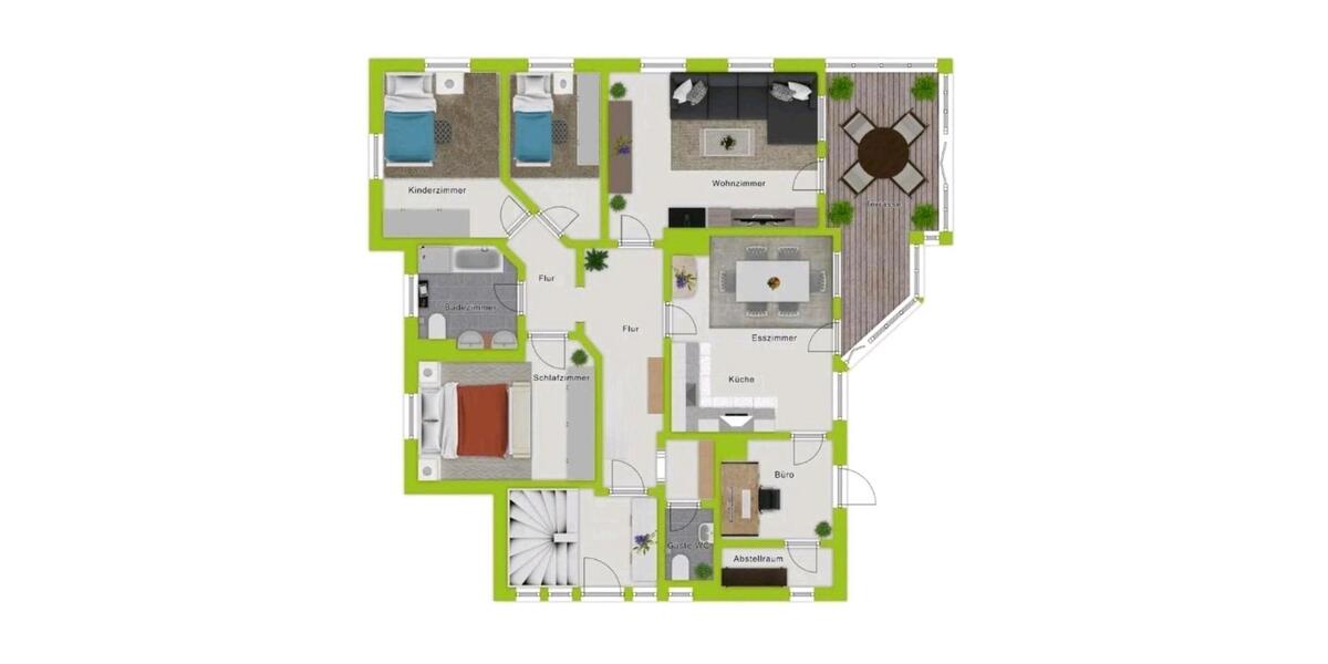 Erdgeschoßwohnung Untergriesbach - 5 Zimmer, 142 m&sup2;, 950&euro; | Angebot:26698834