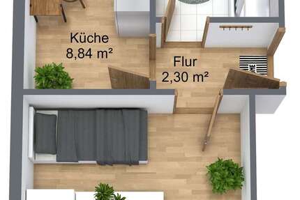 Wohnung zum Mieten in Reichenbach im Vogtland 180 € 33 m² 1 zimmer