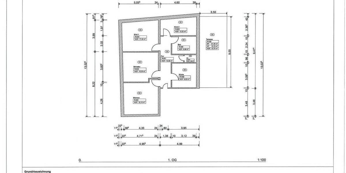 Terrassenwohnung Grünhainichen Waldkirchen - 4 Zimmer, 106 m&sup2;, 749&euro; | Angebot:26248803