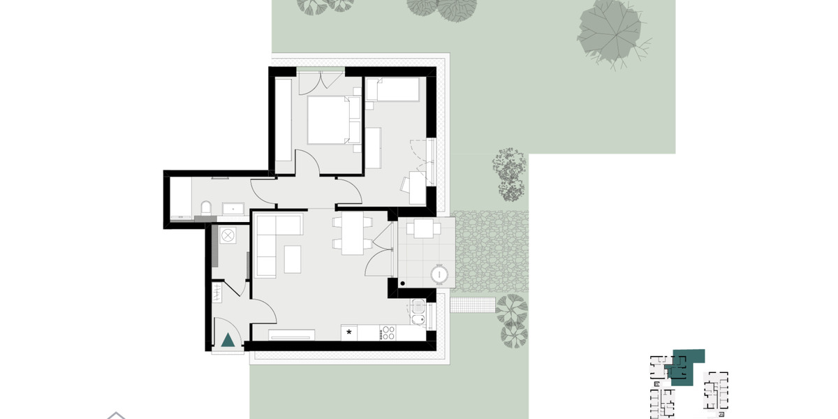 Erdgeschoßwohnung Bretzfeld - 3 Zimmer, 66 m&sup2;, 925&euro; | Angebot:25960106