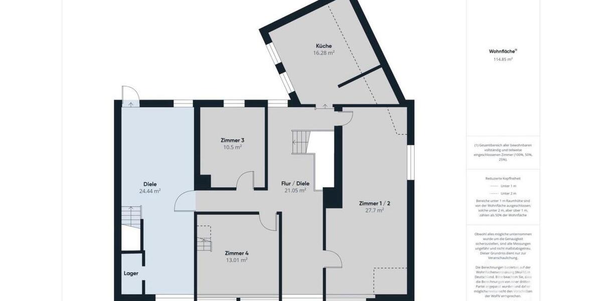 6-Zimmer-Wohnung mit Dachboden-zentral gelegen und viel Potenzial 7 zimmer