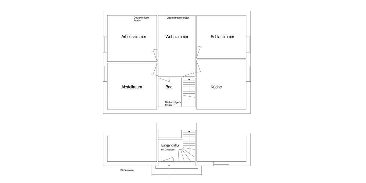 Dachgeschoßwohnung Wiesmoor - 3.5 Zimmer, 70 m&sup2;, 790&euro; | Angebot:24312899