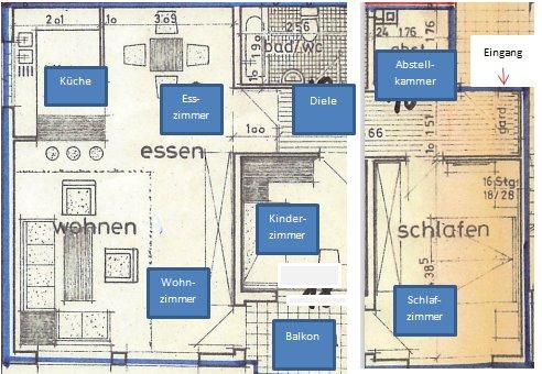 Etagenwohnung Sankt Wendel - 3 Zimmer, 90 m&sup2;, 900&euro; | Angebot:26430881