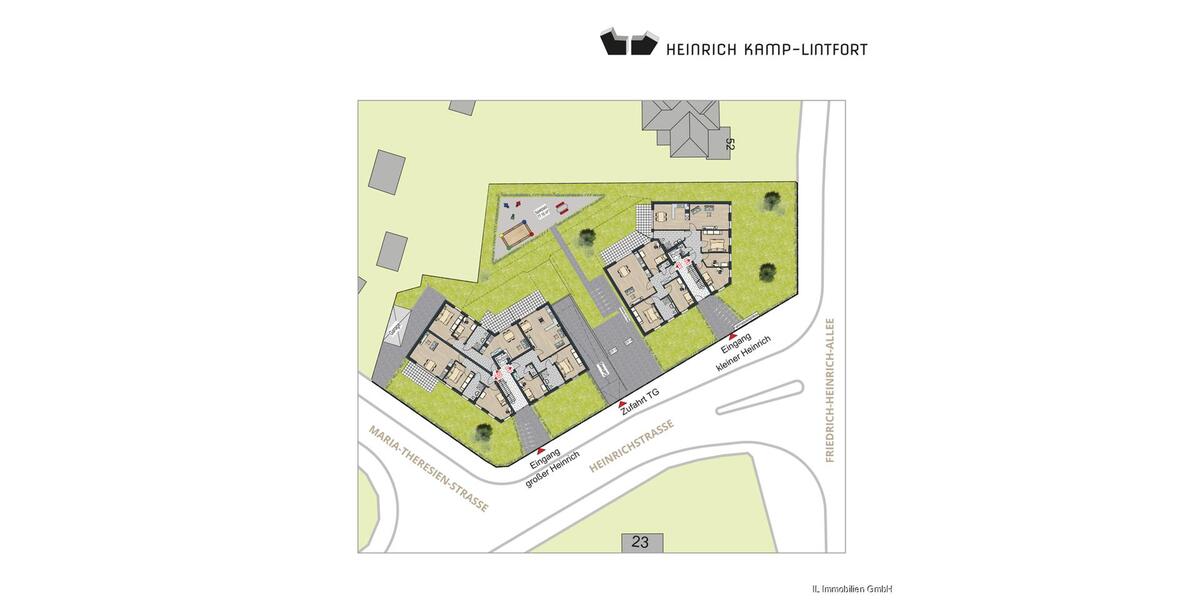 Etagenwohnung Kamp-Lintfort Lintfort - 2 Zimmer, 63 m&sup2;, 805&euro; | Angebot:24941247