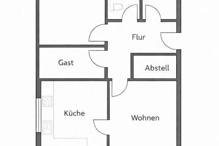 Wohnung Lienen - 3 Zimmer, 90 m&sup2;, 10&euro; | Angebot:25571204