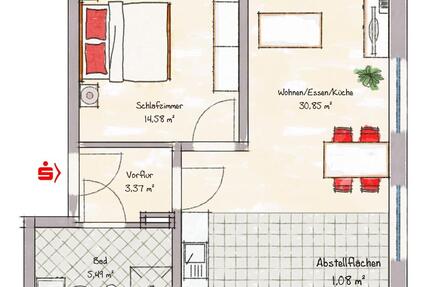 Wohnung Berchtesgaden - 2 Zimmer, 54 m&sup2;, 980&euro; | Angebot:25807510