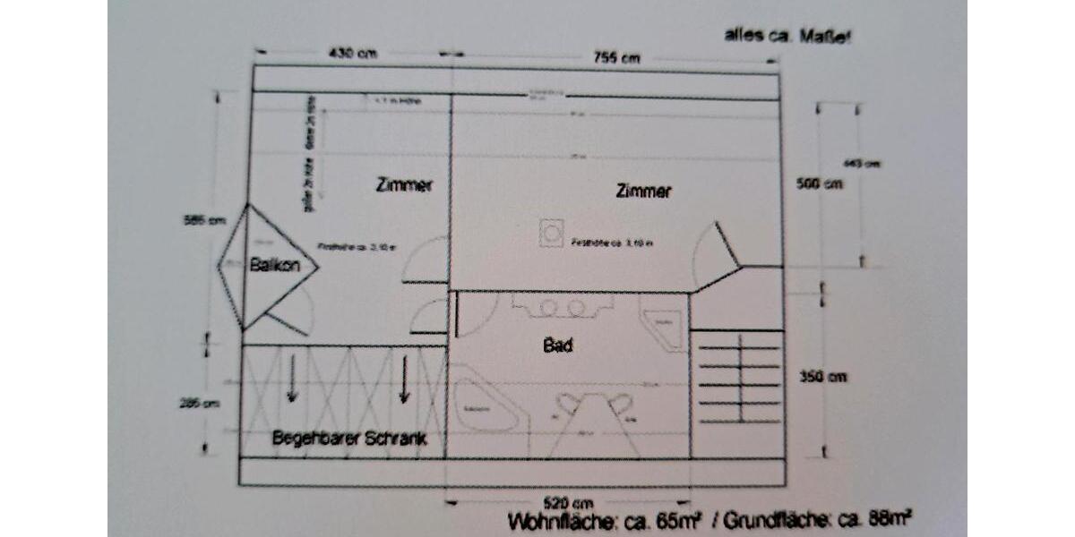 Dachgeschosswohnung ab MärzApril in Stutensee Staffort 2 zimmer