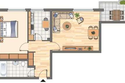 Wohnung Kamen Methler - 2 Zimmer, 58 m&sup2;, 449&euro; | Angebot:27684504