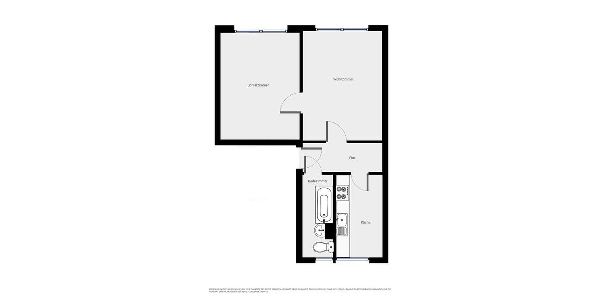 Erdgeschoßwohnung Colditz - 2 Zimmer, 48 m&sup2;, 224&euro; | Angebot:23819881