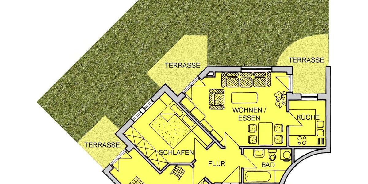 Terrassenwohnung Ahrensfelde - 3 Zimmer, 77 m&sup2;, 925&euro; | Angebot:26099663