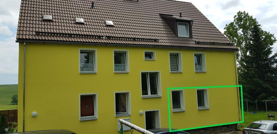 Großzöbern: 3 R Wohnung EG, sonnig und ruhig, mit Gartenbenutzung 3 zimmer