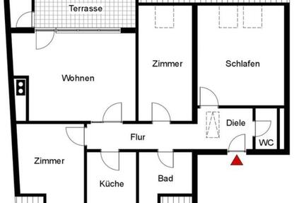 Schöne 4-Zi.-DG-Wohnung in Stuttgart-Wangen – WG geeignet 4 zimmer