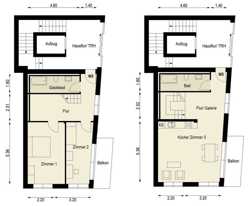 Wohnung zum Mieten in Berlin 2.785 € 116 m² 3 zimmer