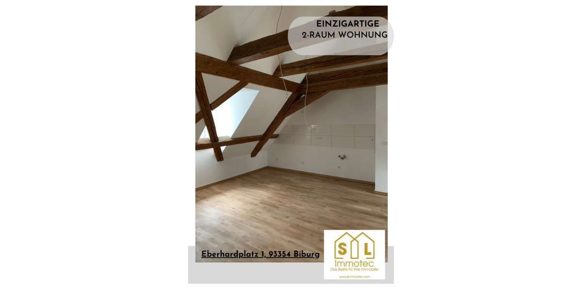 Dachgeschoßwohnung Siegenburg - 2 Zimmer, 64 m&sup2;, 600&euro; | Angebot:25415415