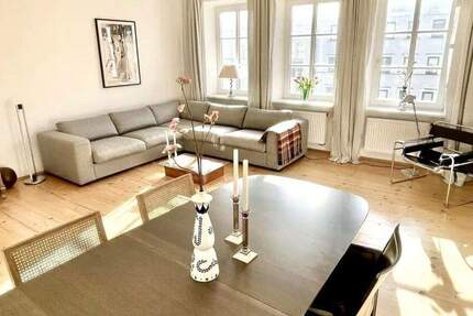 Hochwertige 4-Zi.-Wohnung im Lehel am Isartor Bestlage. Garten, ab 3 Monate. 4 zimmer