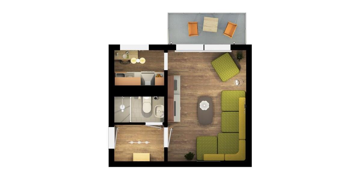 Erdgeschoßwohnung Schönebeck (Elbe) - 1 Zimmer, 28 m&sup2;, 211&euro; | Angebot:26562995