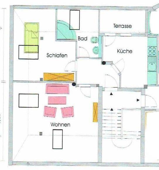Etagenwohnung Plauen Stadtmitte - 2 Zimmer, 43 m&sup2;, 235&euro; | Angebot:26470860