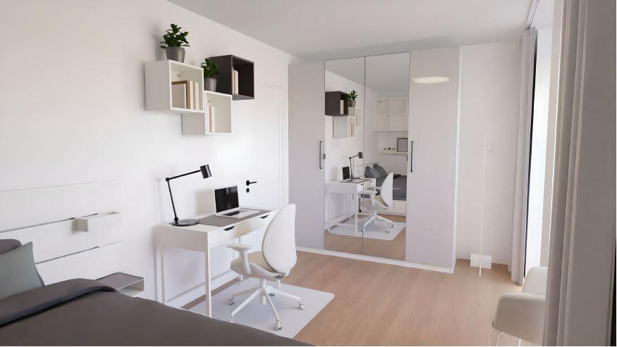 B4c- Erstbezug für Studis: Helles WG-Zimmer in modernem Neubau in Citylage Aachen zimmer