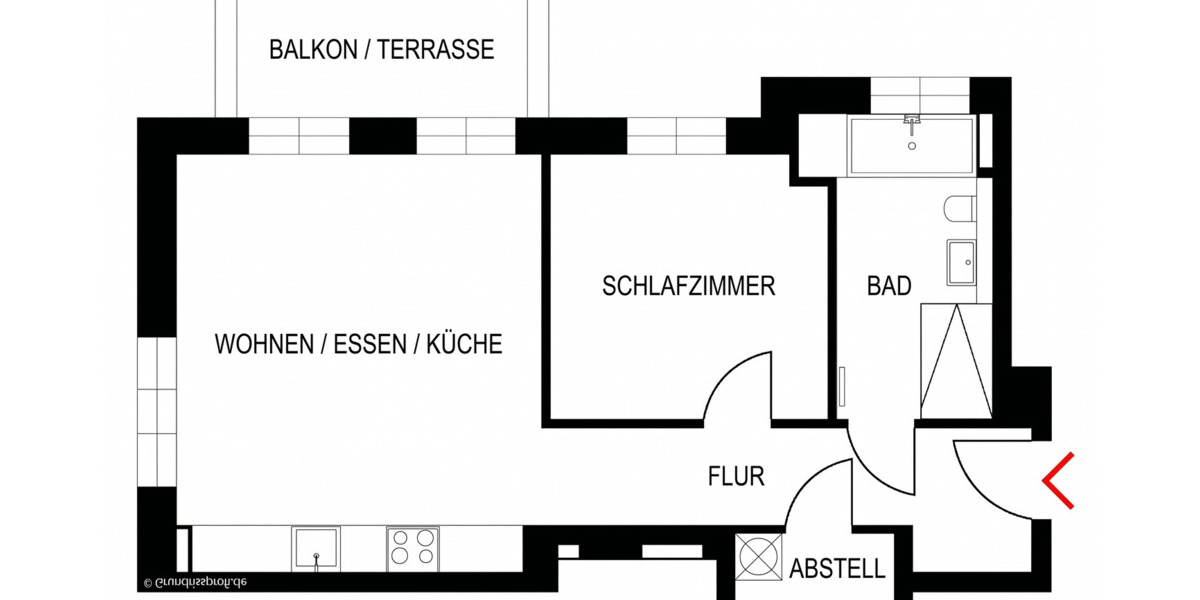 Etagenwohnung Potsdam Bornstedter Feld - 2 Zimmer, 60 m&sup2;, 1.200&euro; | Angebot:26334784