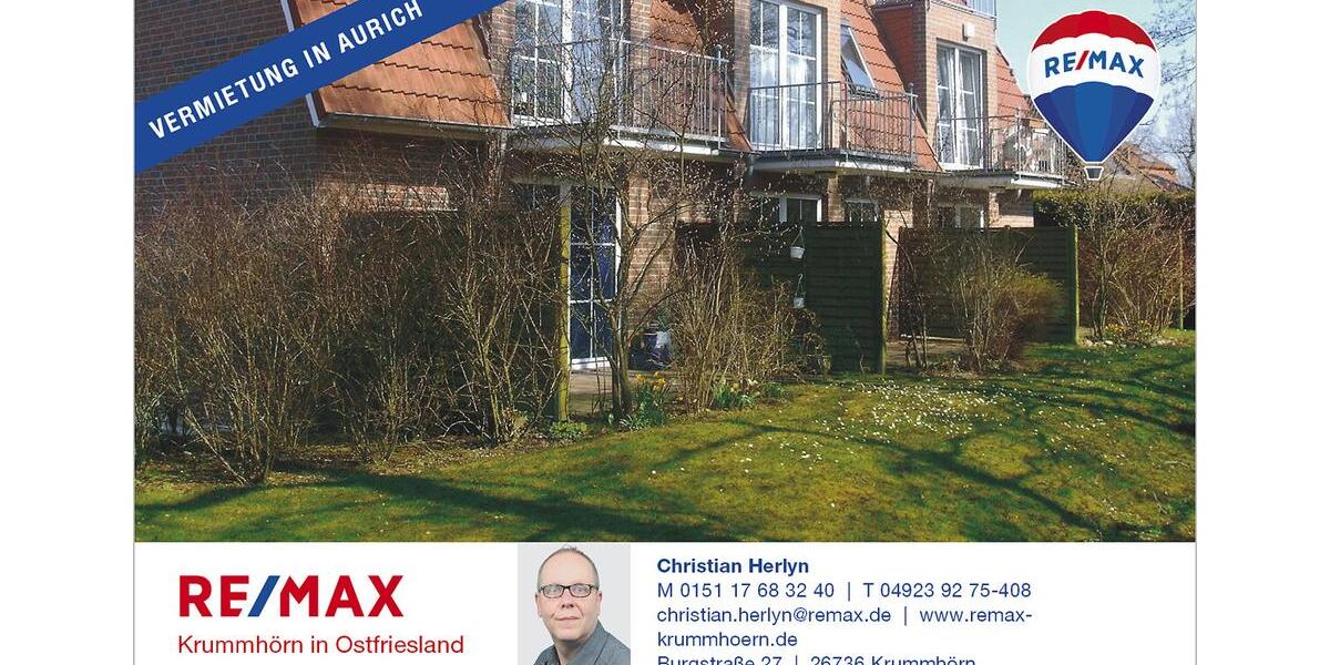 Erdgeschoßwohnung Aurich - 2 Zimmer, 52 m&sup2;, 530&euro; | Angebot:26644538
