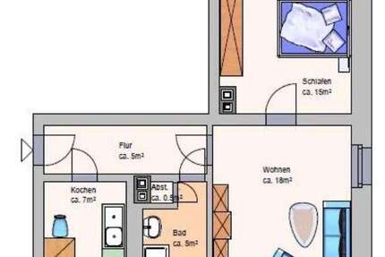 Wohnung zum Mieten in Meuselwitz 285 € 49.9 m²