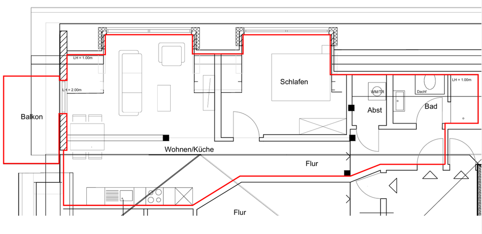 Dachgeschoßwohnung Warburg - 1 Zimmer, 62 m&sup2;, 597&euro; | Angebot:25822542