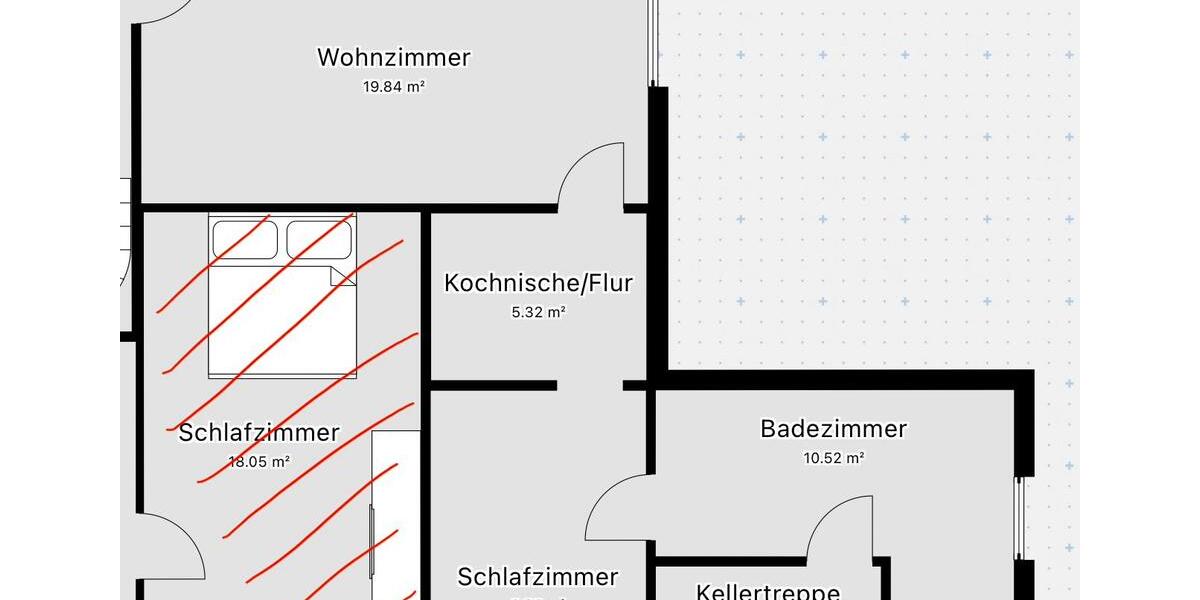 Erdgeschoßwohnung Bad Oeynhausen Dehme - 2 Zimmer, 44 m&sup2;, 440&euro; | Angebot:26431156