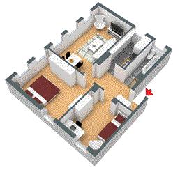 Wohnung Bielefeld Mitte - 3 Zimmer, 72 m&sup2;, 800&euro; | Angebot:24599509