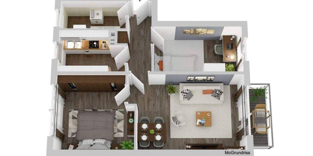 Etagenwohnung Zwickau Eckersbach - 2 Zimmer, 60 m&sup2;, 389&euro; | Angebot:26842152