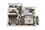 Etagenwohnung Zwickau Eckersbach - 2 Zimmer, 60 m&sup2;, 389&euro; | Angebot:26842152