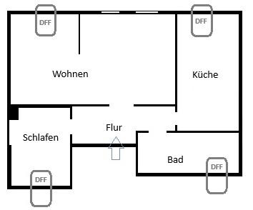 Dachgeschoßwohnung Wurzen - 2 Zimmer, 65 m&sup2;, 425&euro; | Angebot:24845642
