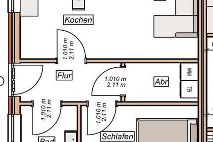 Wohnung Hinte - 1.5 Zimmer, 55 m&sup2;, 750&euro; | Angebot:25908321
