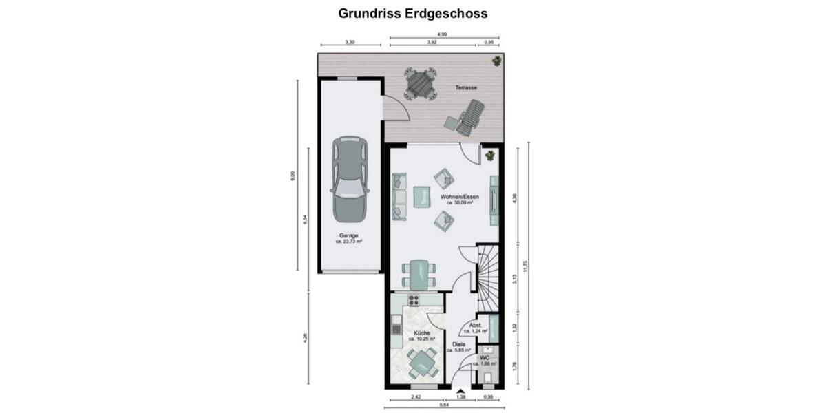 Doppelhaushälfte Jülich - 6 Zimmer, 140 m&sup2;, 1.700&euro; | Angebot:25449516