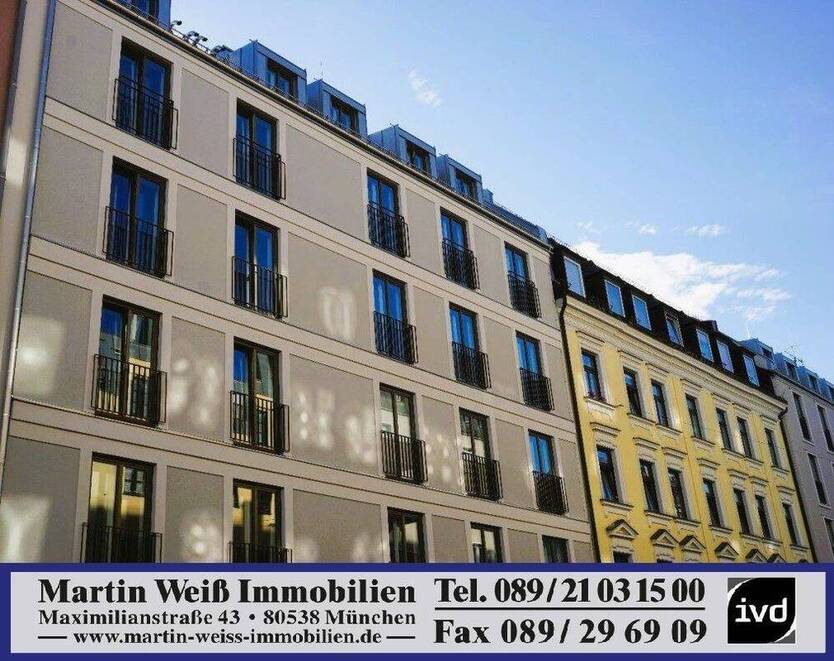 Extravagant & modern: 2-Zimmer-Wohnung mit Balkon in der Maxvorstadt Nähe TU