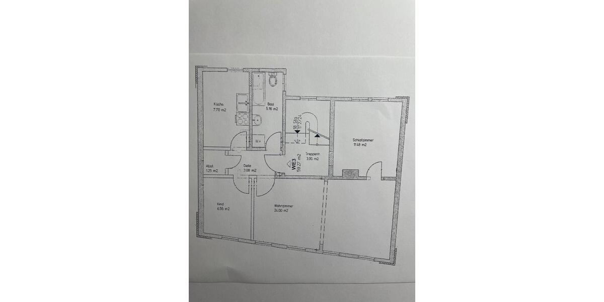 Etagenwohnung Ilmenau - 2 Zimmer, 59 m&sup2;, 540&euro; | Angebot:25861144