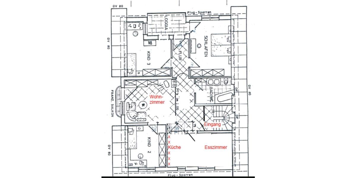 Dachgeschoßwohnung Schömberg - 5 Zimmer, 106 m&sup2;, 990&euro; | Angebot:25350426