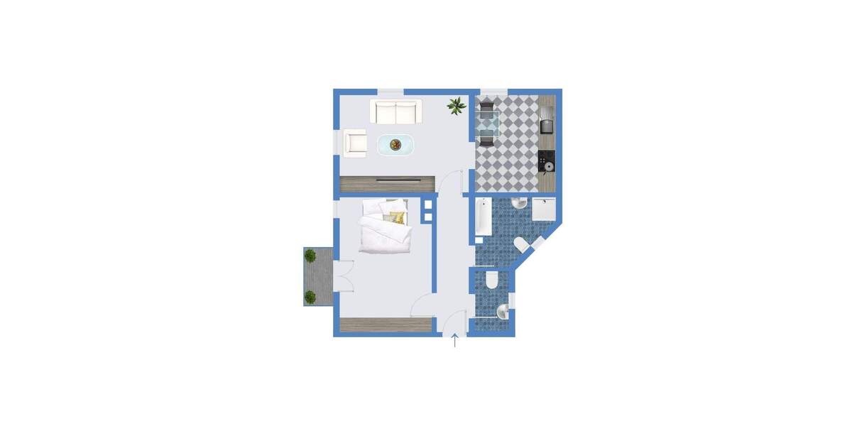 Etagenwohnung Mannheim Luzenberg - 2 Zimmer, 60 m&sup2;, 699&euro; | Angebot:24657855
