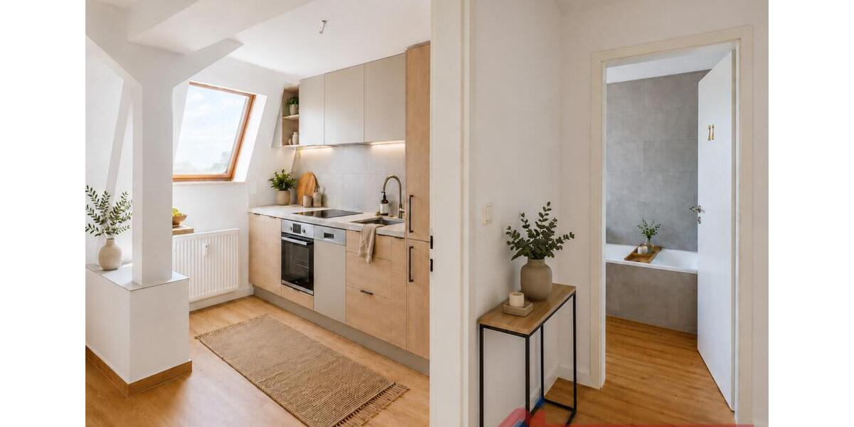 Dachgeschoßwohnung Magdeburg Beyendorf-Sohlen - 2 Zimmer, 52 m&sup2;, 416&euro; | Angebot:26660656