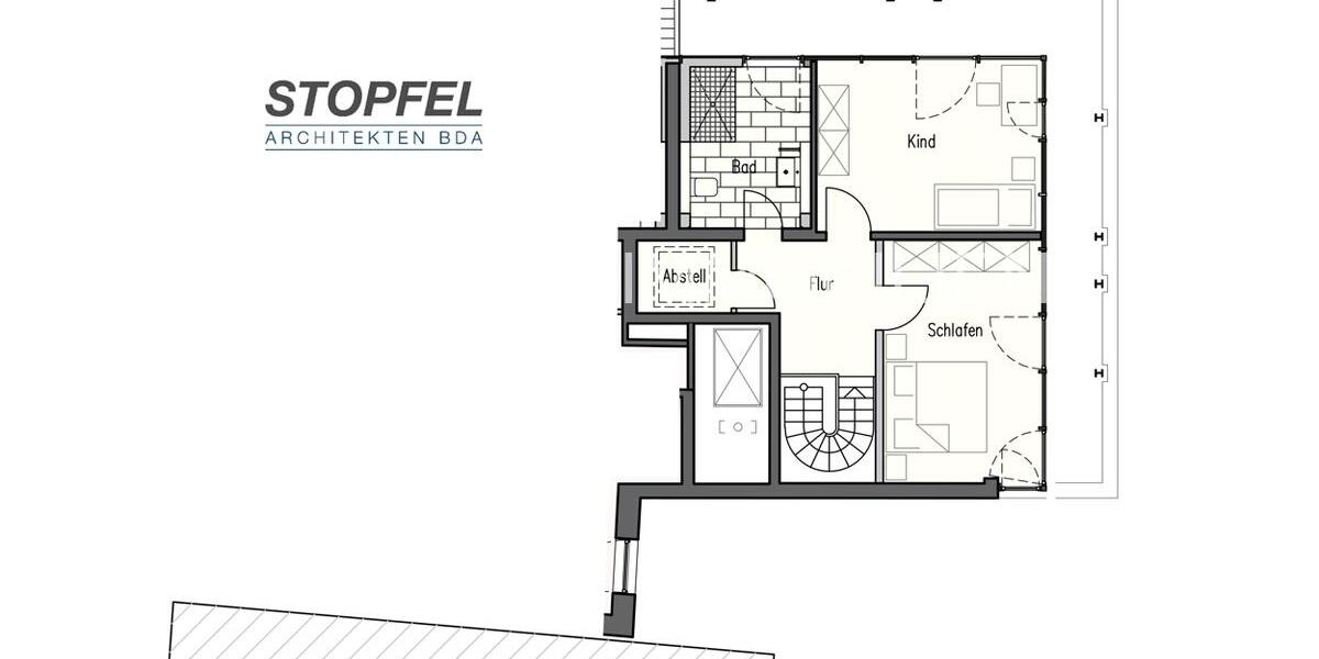 Perfektes Penthouse über zwei Etagen - Zentrum 3 zimmer