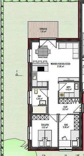 Erdgeschoßwohnung Cappeln (Oldenburg) - 3 Zimmer, 68 m&sup2;, 900&euro; | Angebot:26296824