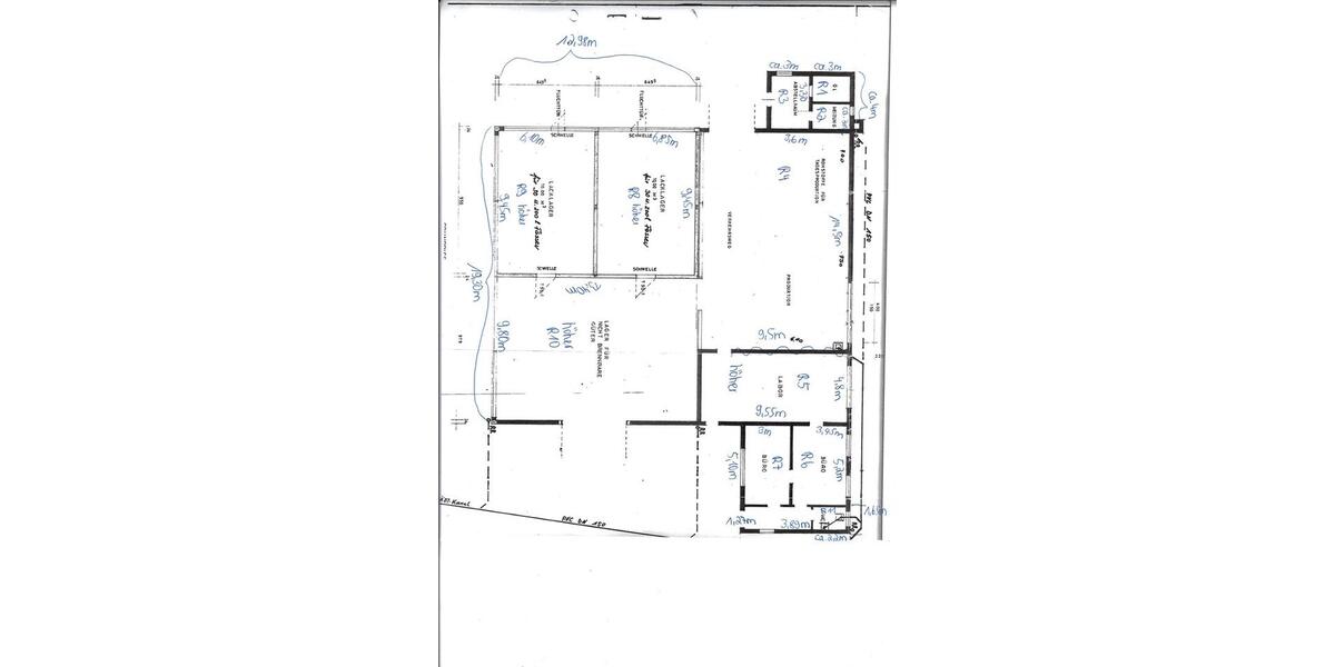 Freistehende Lagerhalle mit Büroräumen zimmer