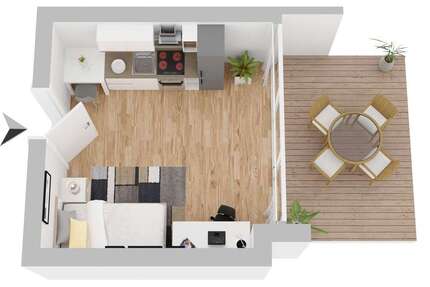 Wohnung Mosbach - 1 Zimmer, 17 m&sup2;, 400&euro; | Angebot:25237536