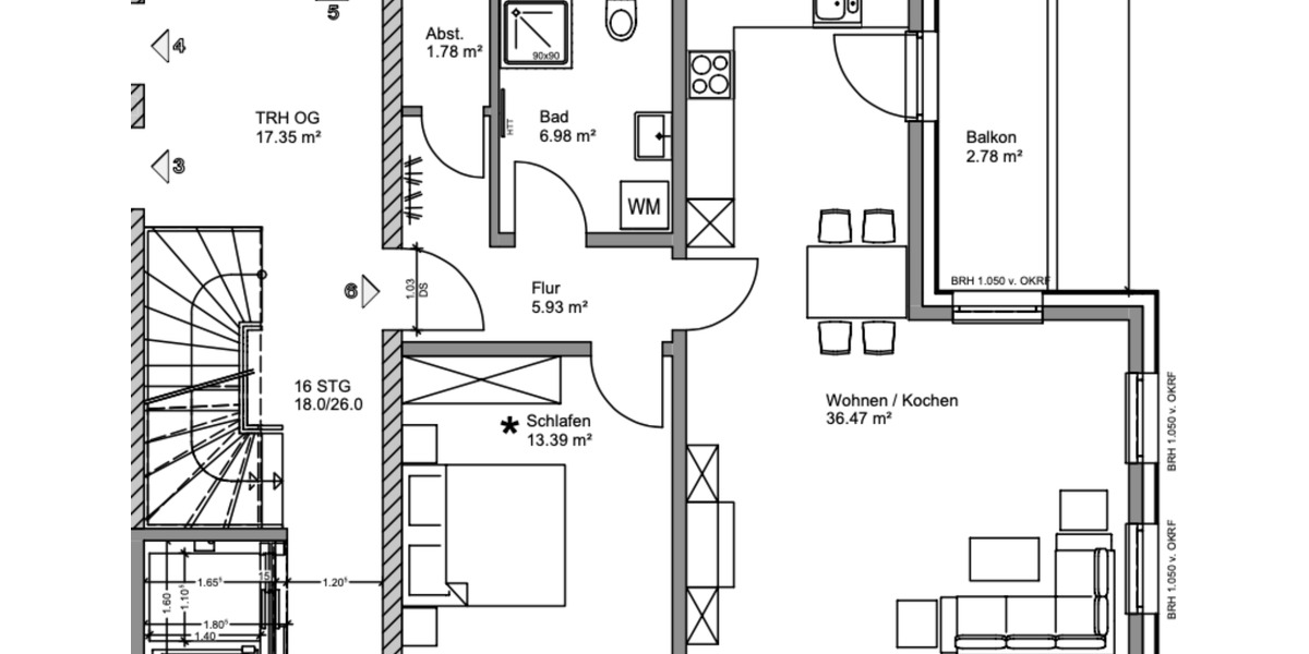 Attraktive 2-Zimmer Wohnung mit Balkon in Grömitz 2 zimmer