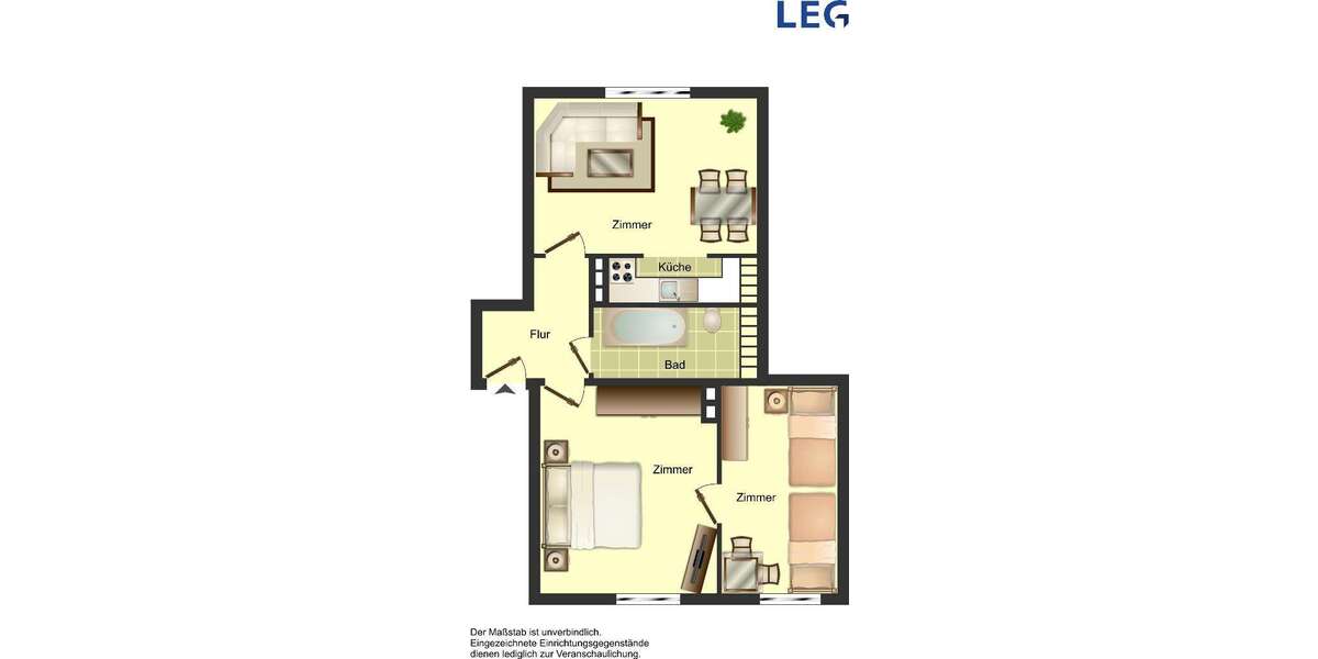 Wohnung zum Mieten in Solingen 629 € 52.86 m² 2 zimmer