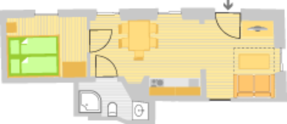 Wohnen auf Zeit Strullendorf - 2 Zimmer, 31 m&sup2;, 650&euro; | Angebot:24368607
