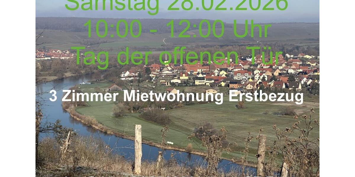 Etagenwohnung Volkach - 3 Zimmer, 100 m&sup2;, 1.080&euro; | Angebot:25215767